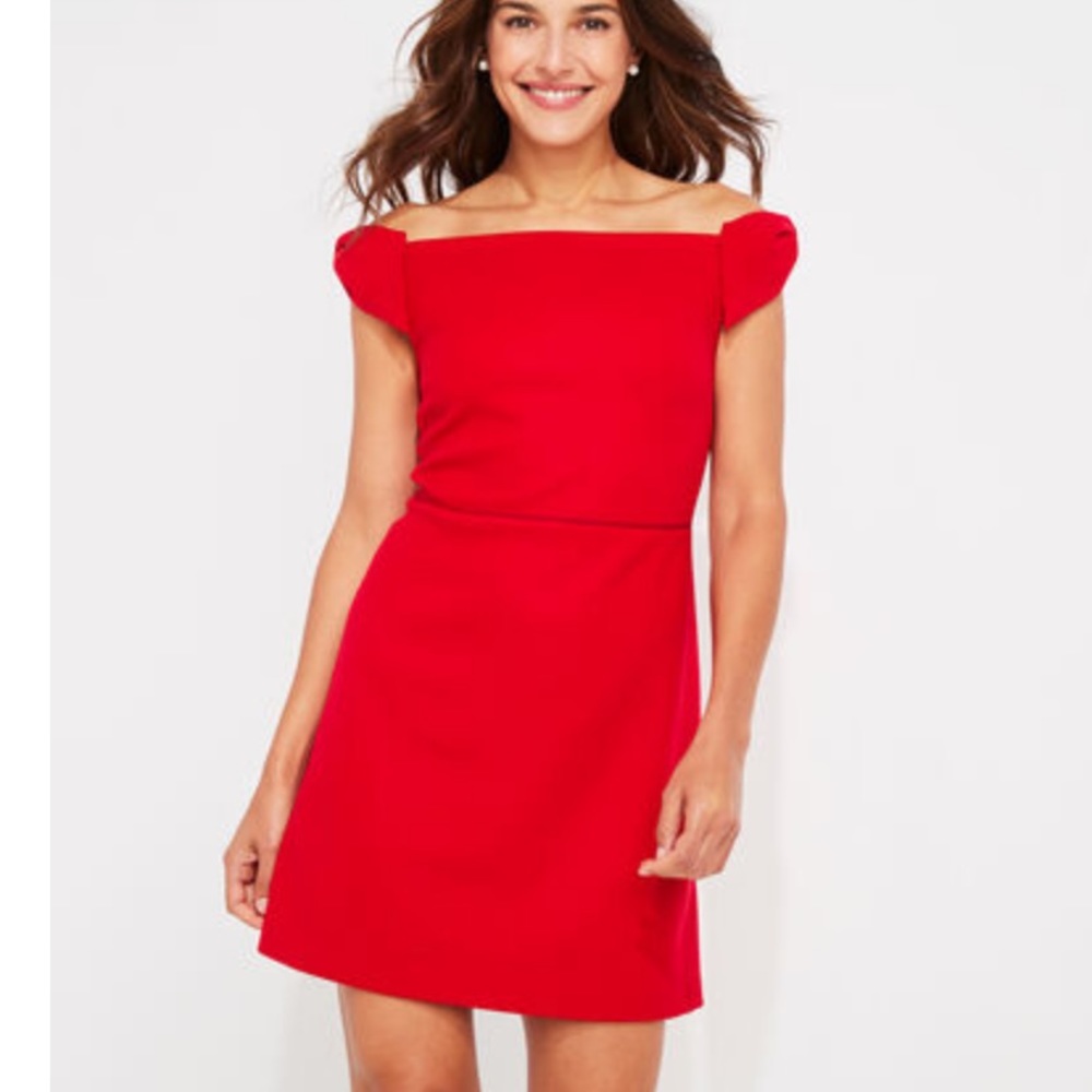 Vineyard vines off the shoulder pointe dress